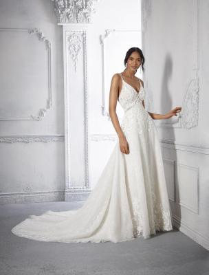 Mori  Lee 2377, 08UK, Ivory/Honey