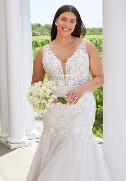 Mori Lee Silver (3457)  wedding dress