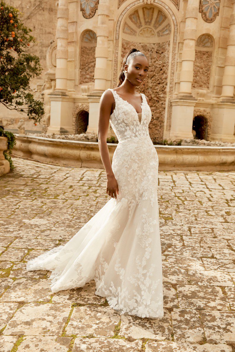 Sincerity Bridal 44491 wedding dress - front view