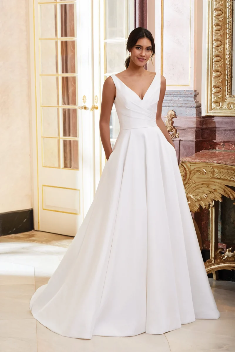 Sincerity Bridal 44080 wedding dress - front view