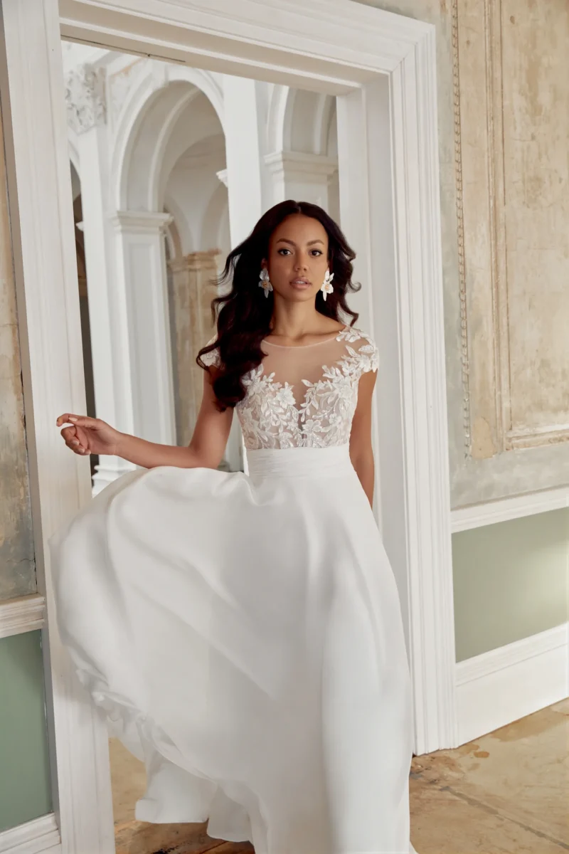 Sincerity Bridal 44545 wedding dress - front view