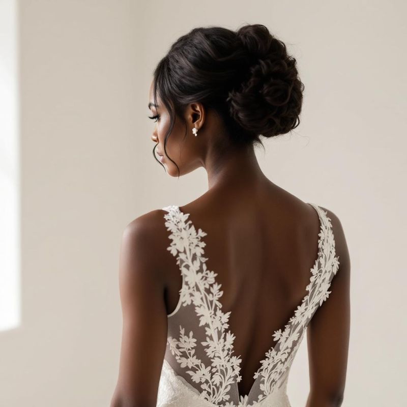 Illusion Back wedding dress back style at London Bride, South London