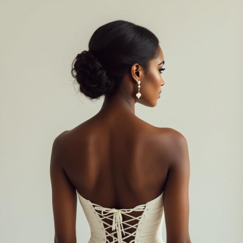Lace-Up wedding dress back style at London Bride, South London