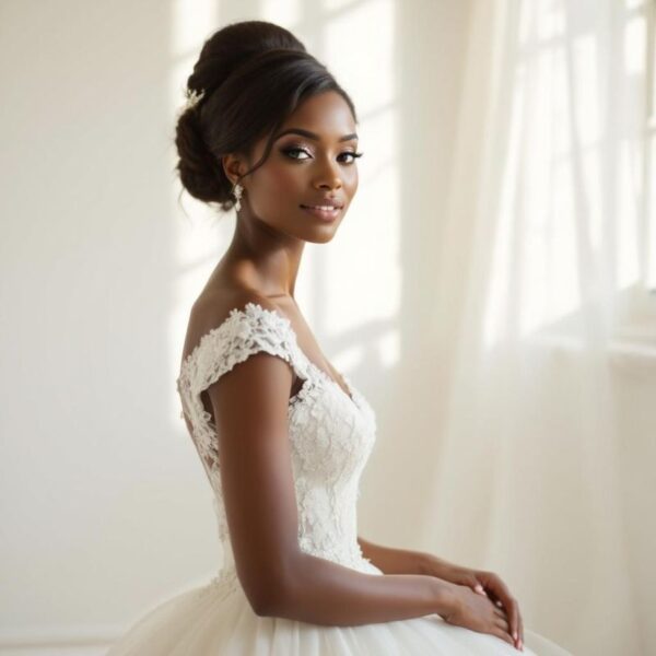Short Sleeve wedding dress sleeve style at London Bride, South London
