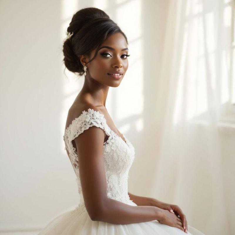 Short Sleeve wedding dress sleeve style at London Bride, South London