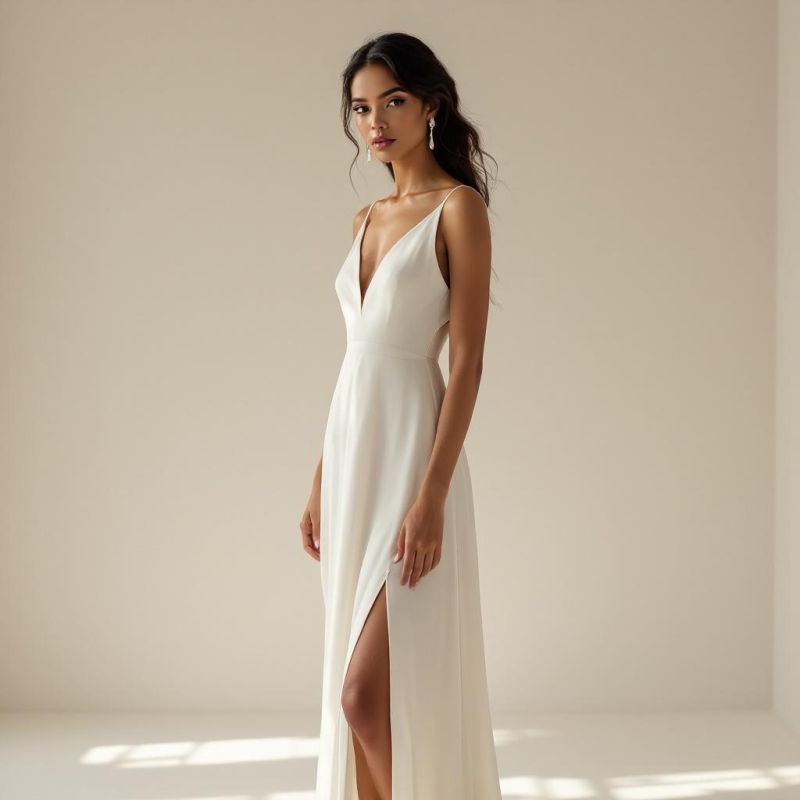 Simple wedding dress style at London Bride, South London
