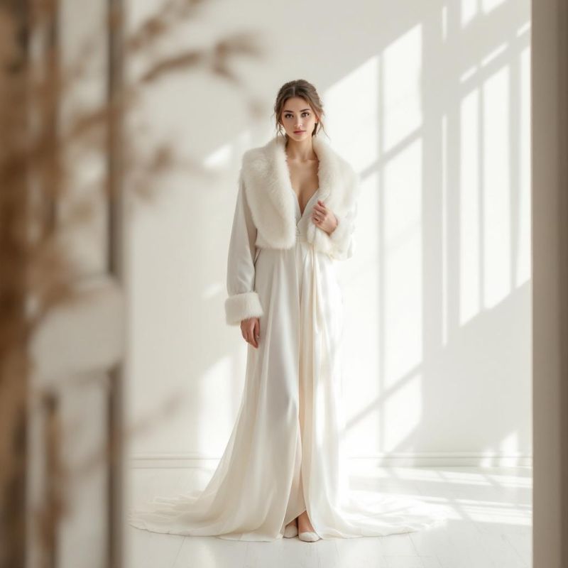 Winter wedding dress occasion at London Bride, South London