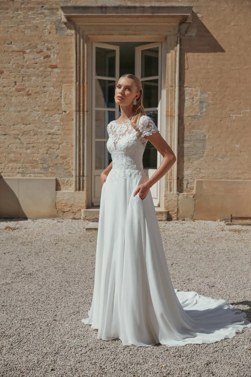 Sincerity Bridal 44460 wedding dress - front view