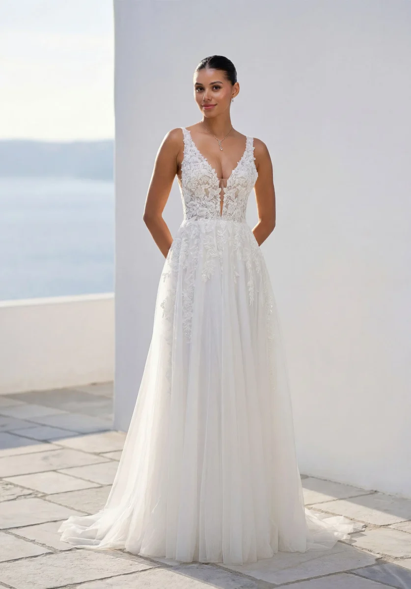 Mori Lee True (1010096) wedding dress - front view