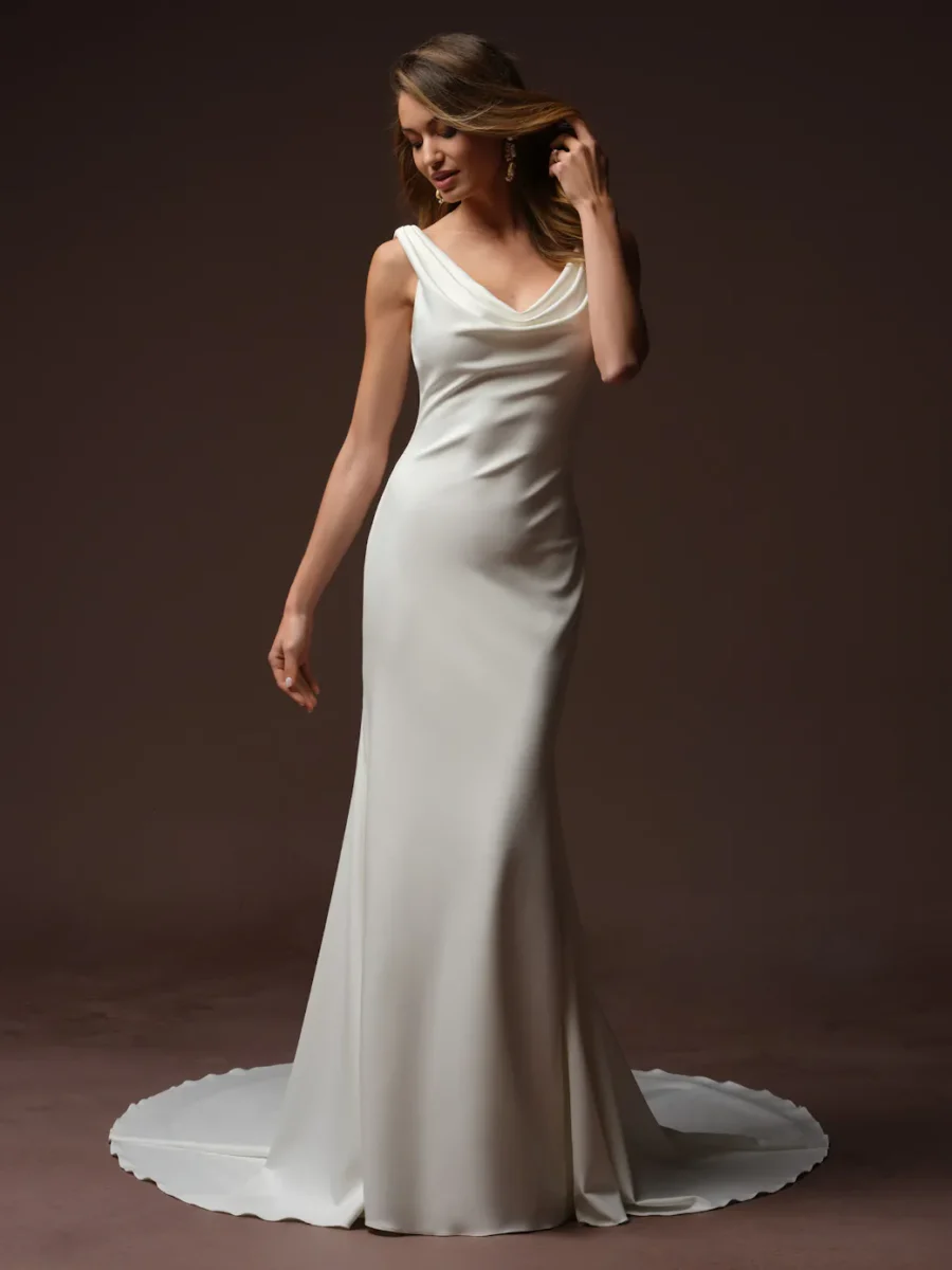 Rebecca Ingram Tiana  wedding dress - front view